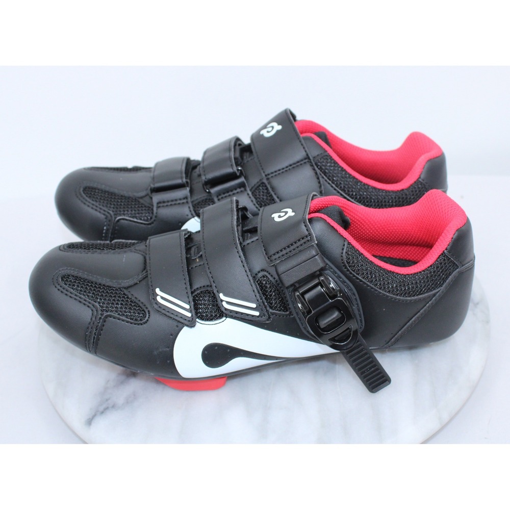 Peloton Cycling Shoes Black Red White Indoor Bike Cleats Size 39 PL-SH-B-39
